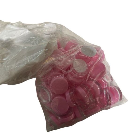 3 gram pink top sample containers - 40 pk - Picture 3 of 4